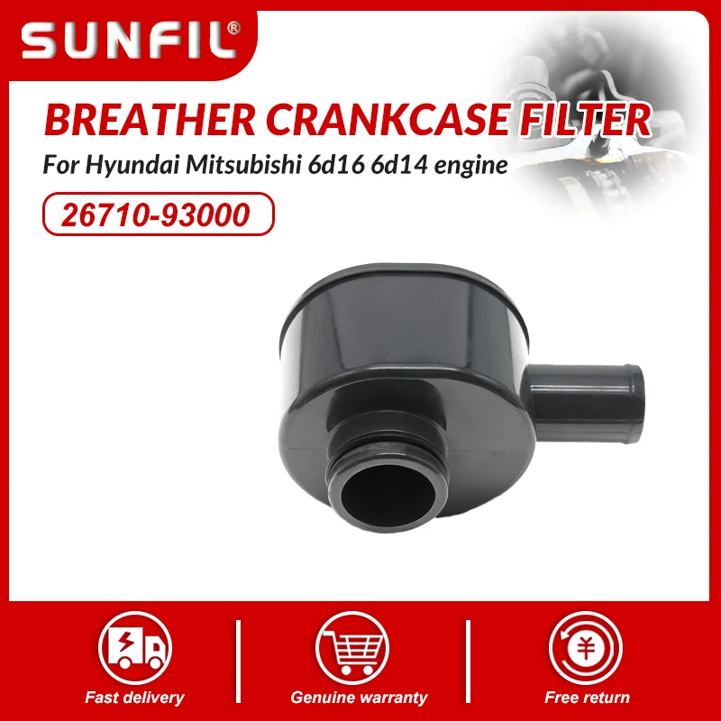 

26710-93000 breather Crankcase filter For Hyundai Mitsubishi 6d16 6d14 engine