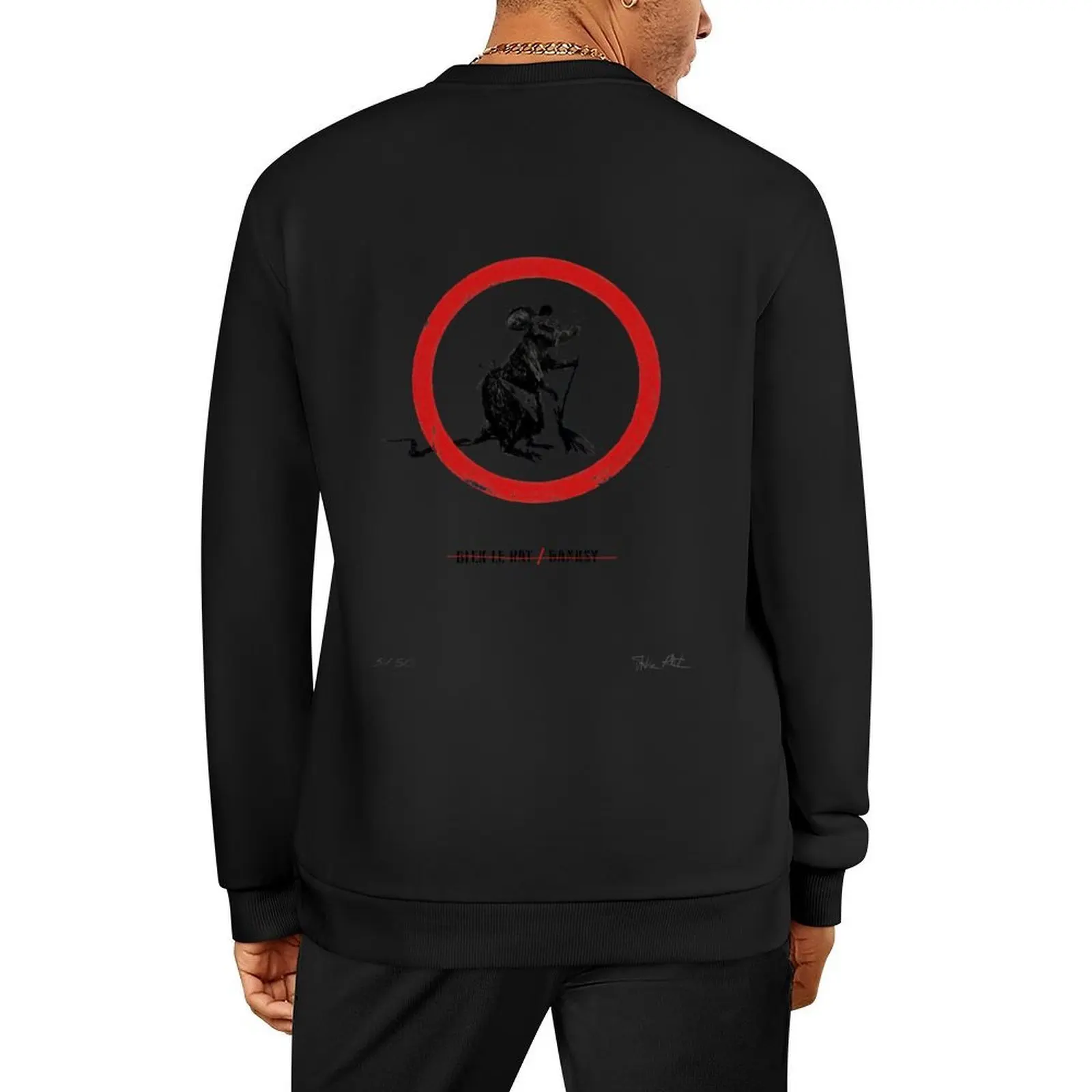 

Blek Le Rat / Banksy - NO, THE RAT Pullover men's coat tracksuits tracksuit men hooded sweatshirt