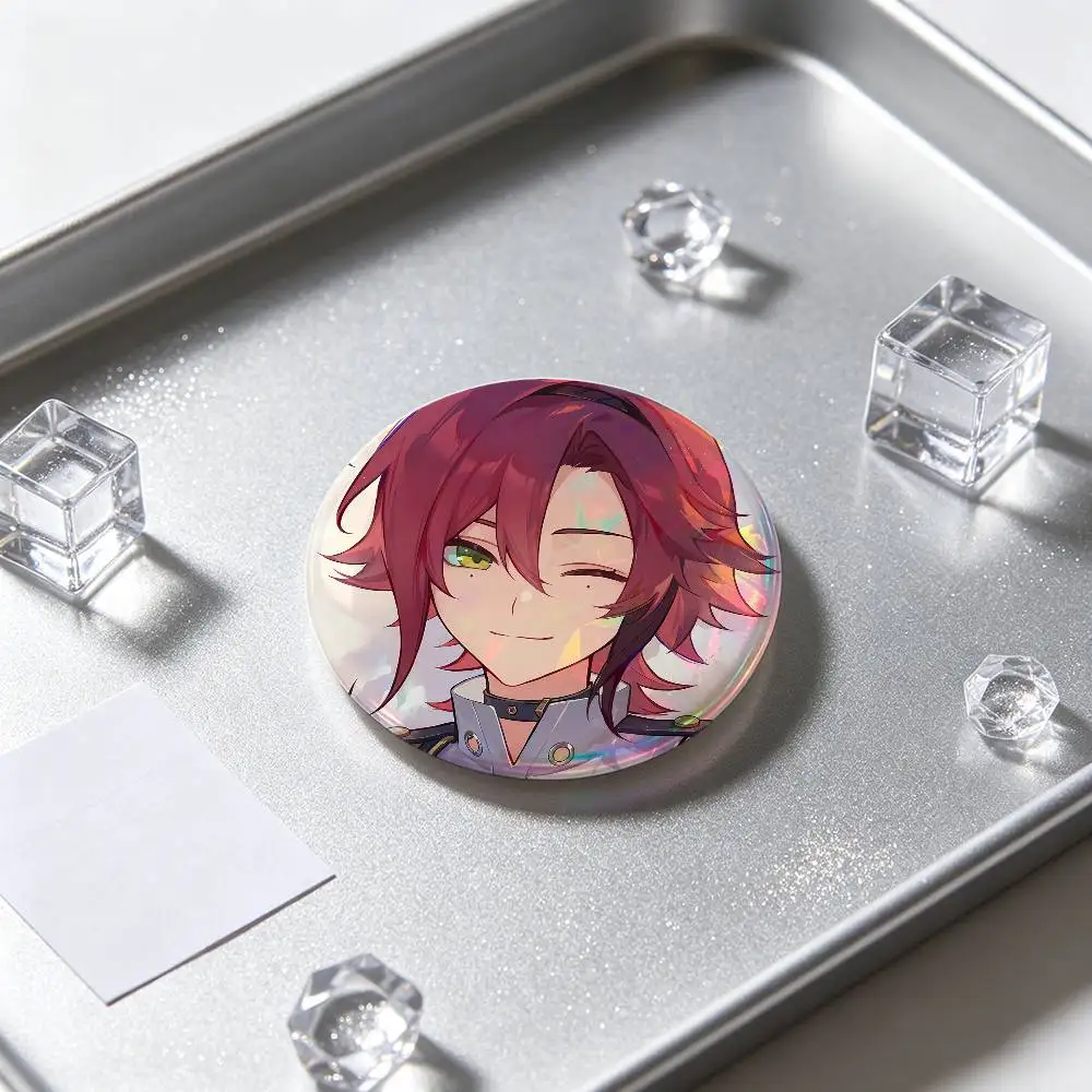 Shikanoin Heizou Genshin Impact Badges 25 32 44 58 75 Mm Round Cosplay Pin Bag Decor Fans Collect Friends Gifts Brooch Souvenir view 5
