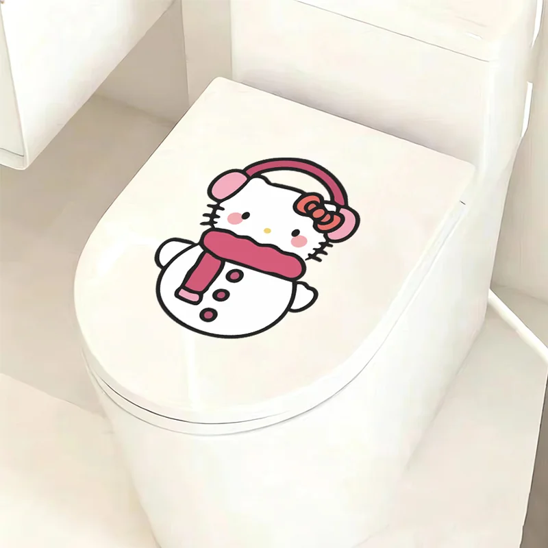 Household Toilet Decor Stickers, Sanrio Hello Kitty Design