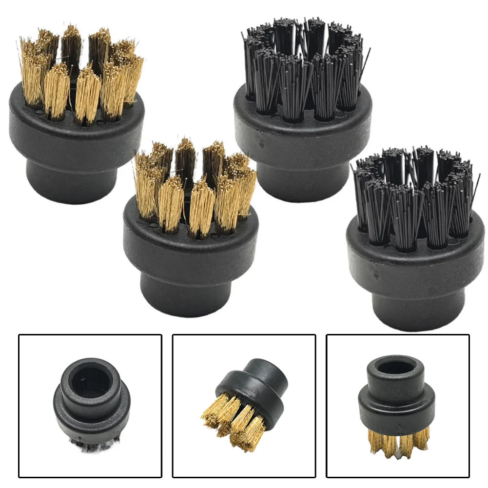4Pcs Round Steam Engine Brush Kit For Dupray Steam Cleaner For Floors Steam Household Cleaning Machine Accessories - view 3