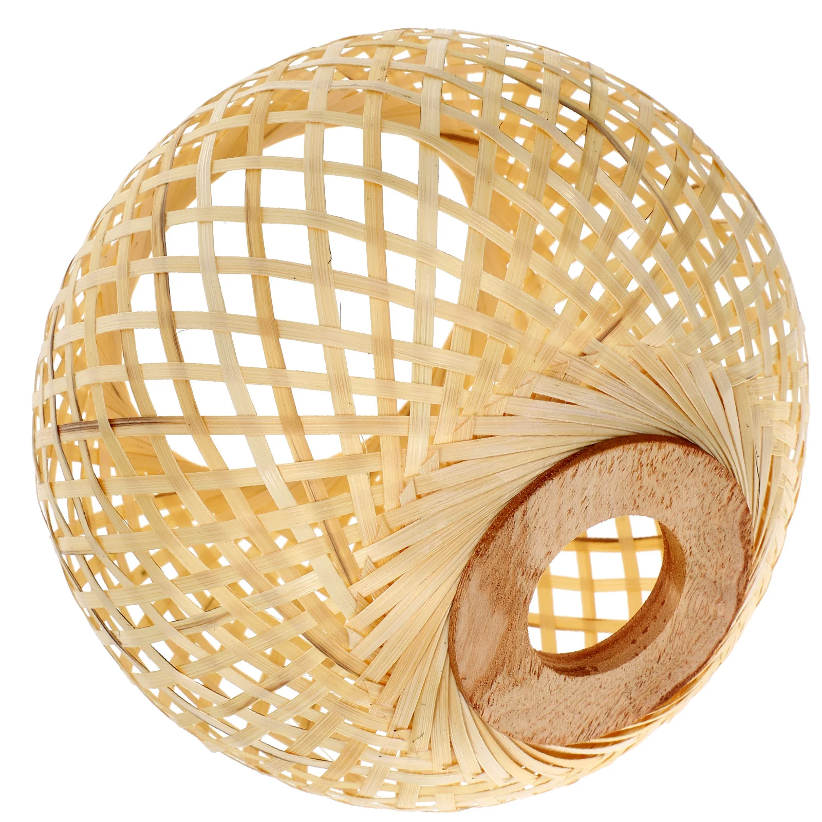 Woven Bamboo Lamp Shade Lamp Rustic Style Woven Lamp Pendant Light Lampshade