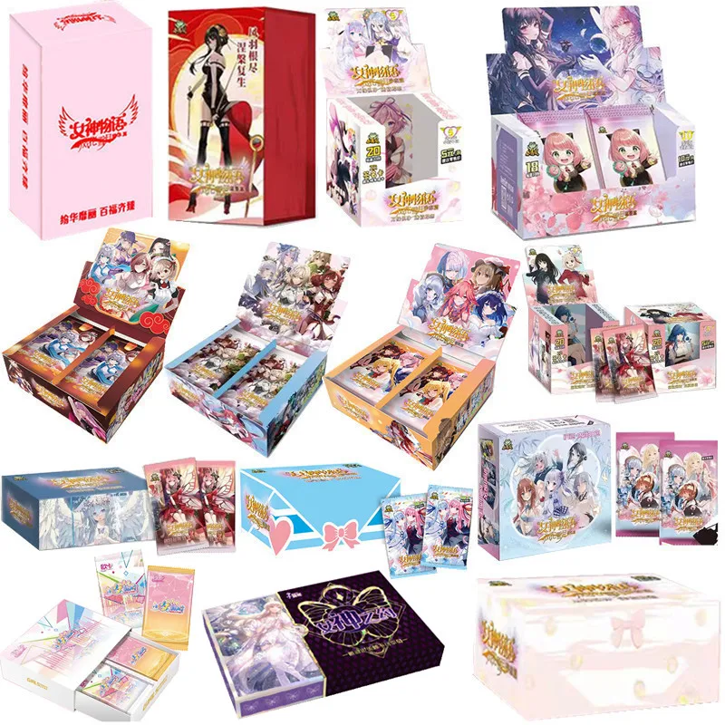 

New Goddess Story Collection Cards Booster Box Sexy Full Set Box Anime Girls Melody Swimsuit TCG Girl Party Board Game Cards