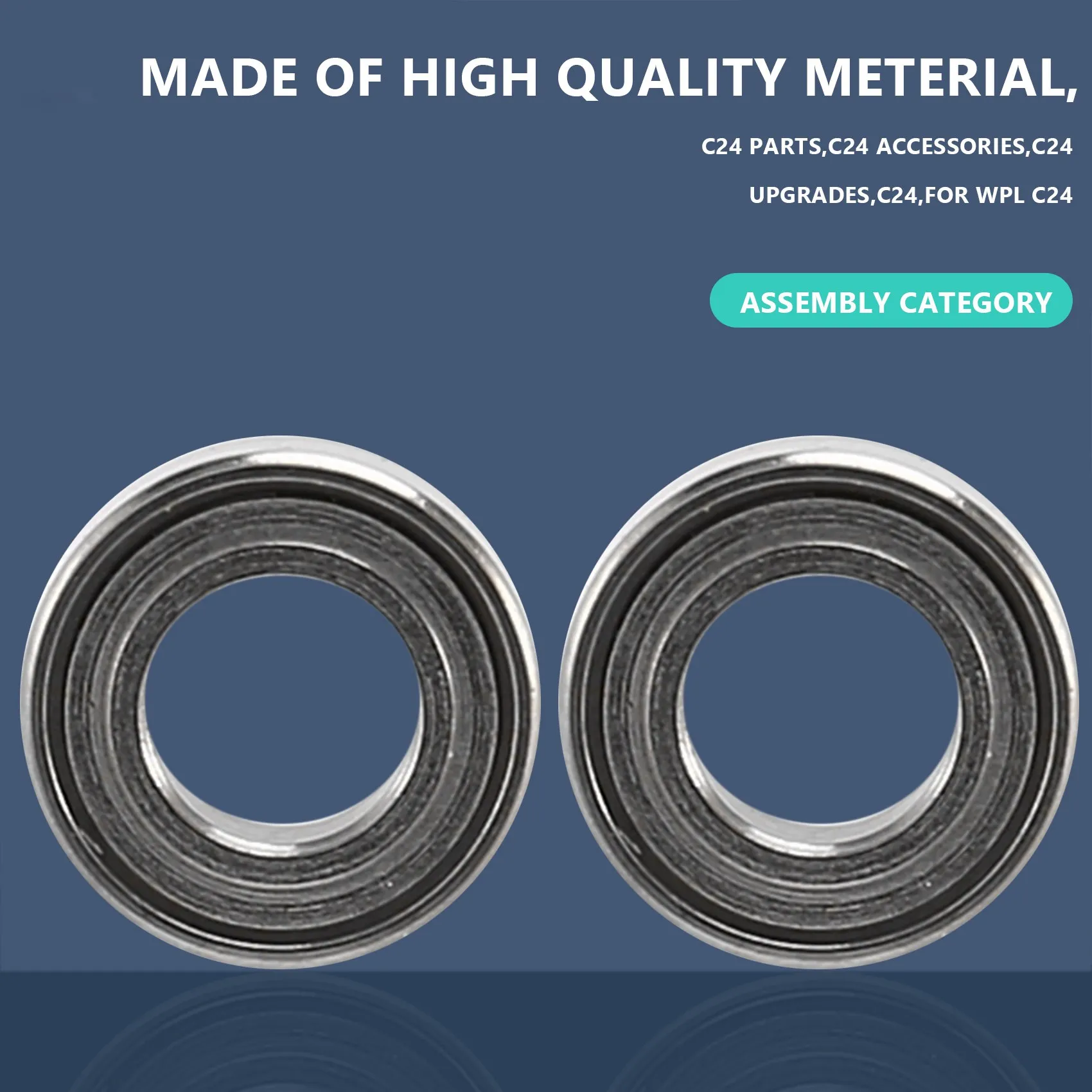 تحمل الصلب ل WPL RC سيارة ، قطع الغيار ، ترقية الملحقات ، C14 ، C24 ، C34 ، C44 ، MN D90 ، MN-90 ، MN99S ، 3x6x2 مللي متر ، 12 قطعة