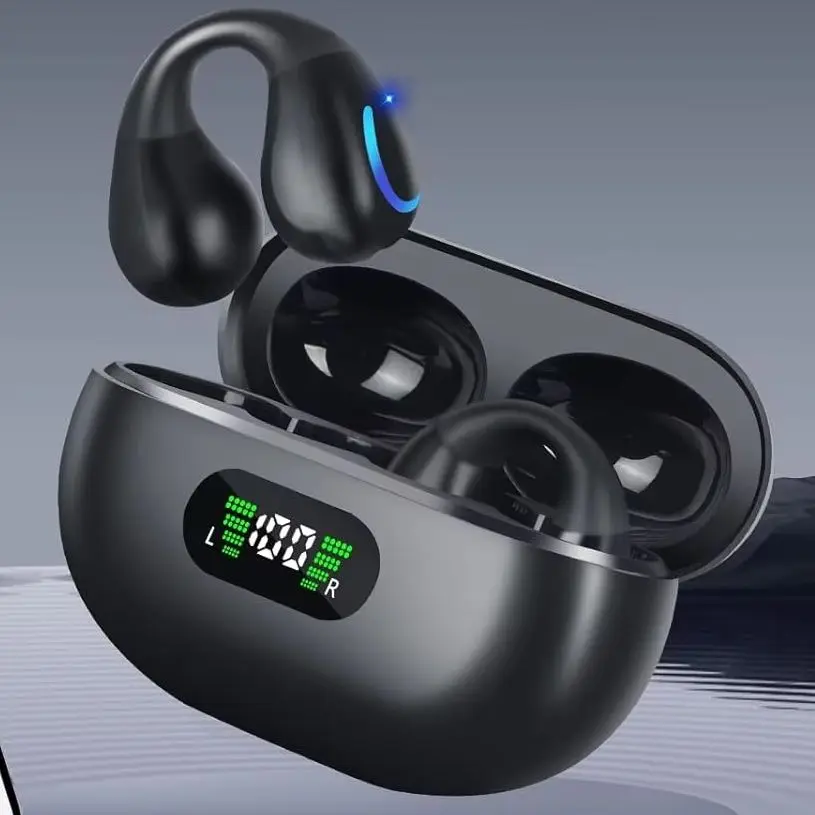 

Новые беспроводные наушники-клипсы Bluetooth, спортивная гарнитура OWS, LED-дисплей, шумоподавление ENC, HiFi-басы, беспроводные наушники для игр и музыки
