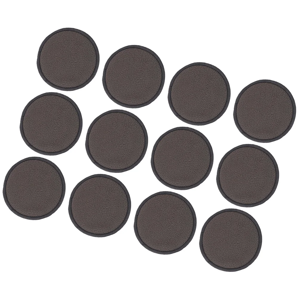 12 قطعة منصات مزيل ماكياج قابلة لإعادة الاستخدام ألياف الخيزران لينة الوجه مسح الوسادة ل ظلال العيون ماسكارا أحمر الشفاه إزالة ماكياج مقاوم للماء #5