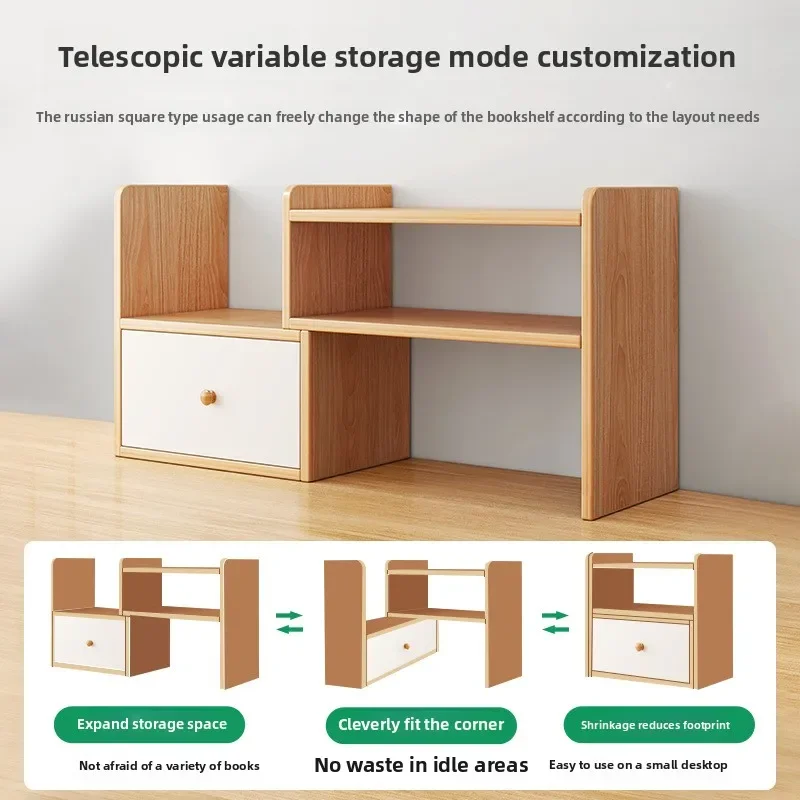 

2026 Desktop Bookshelf Desktop Shelf Desk Storage Rack Dormitory Good Things Study Table Multi-layer Layered Rack