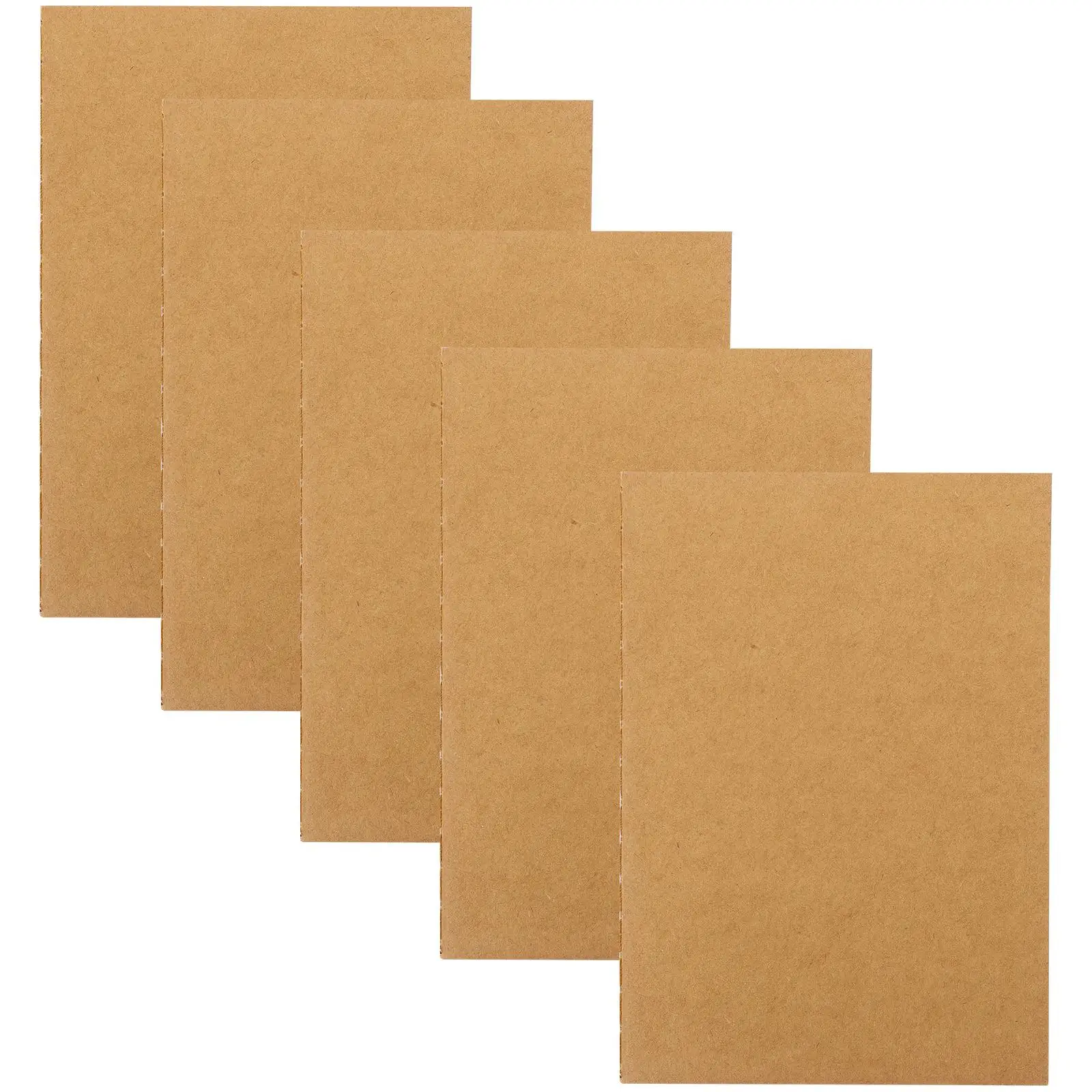 5pcs Blank Cores Kraft Travel Notebook Paper Diary Travel Journal for Students Daily Writing Portable Sketchbook