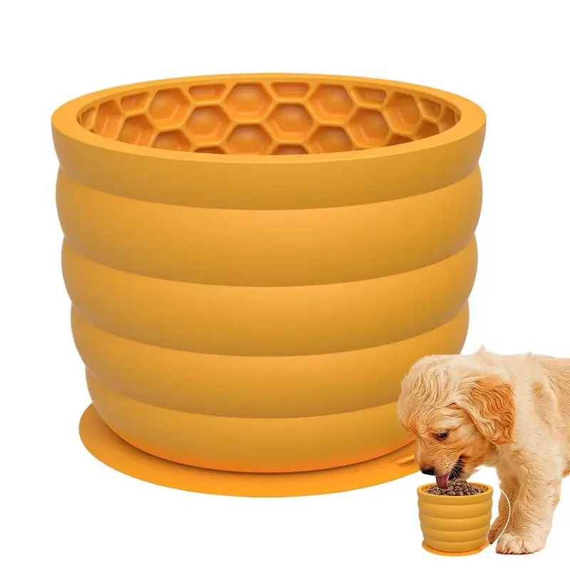 Silicone Slow Feeder Dog Bowls 620ml Silicone Lick Bowl For Dogs Interactive Dog Feeding Bowls With Suction Cups Keeps Small