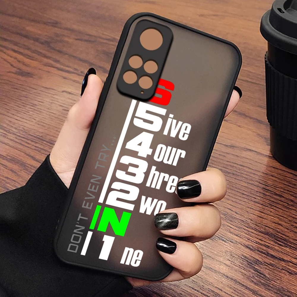 Luxury 1N23456 Motorcycle Phone Case For Xiaomi Redmi Note 13 12 11 10C 10X 9 9A 9T 9C 8 7 Pro Plus 5G Matte Transparent Cover