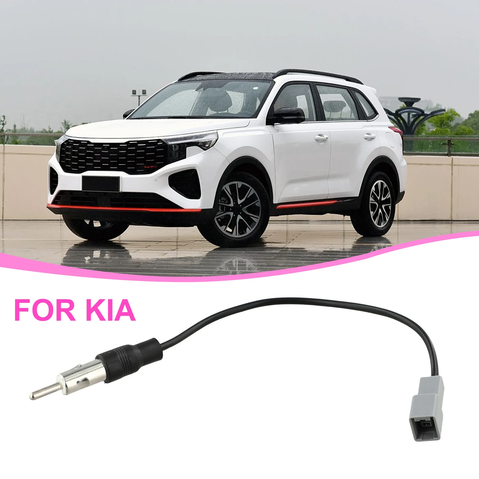 For Kia For Hyundai 2009-2011 For Kia 2007 08 09 10 11 12 13 14 15 16 17 18 19-2023 Car Stereo Antenna Adapter