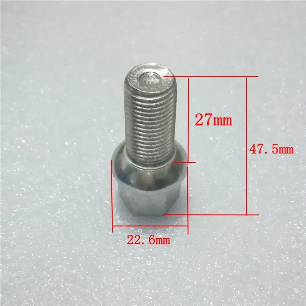 M14*1.5 27MM Car Tire Wheel Bolt Hub Screws For Audi A6 A4 A3 A8 A7 A1 C7 Seat Altea Leon Skoda Octavia Car Accessories