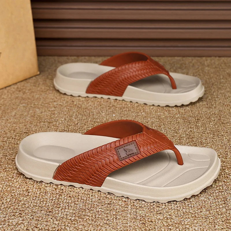 صنادل صيفية للرجال نعل ناعم أحذية شاطئ مريحة مقاس كبير مضادة للانزلاق شباشب رجالية غير رسمية في الهواء الطلق #2
