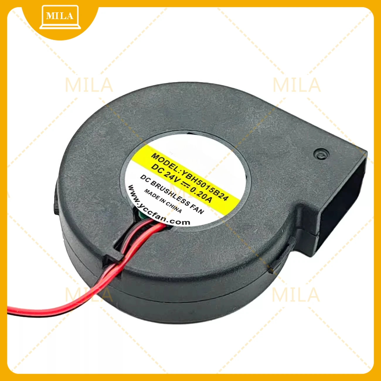 2Pcs YBH5015B24 24V 0.20A 4.8W Hot Air Gun 5015 Humidifier Blower Turbine Fan, Ear Free