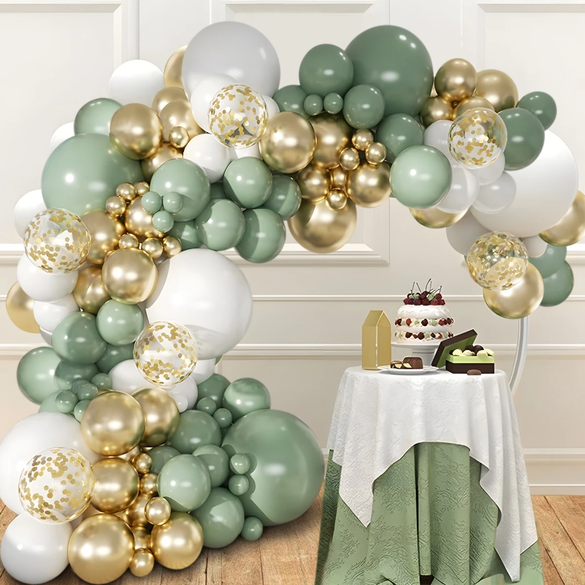 Avocado Green Balloon Garland Arch Kit Birthday Party Decorations Kids Adults Balloon Wedding Party Supplies Baby Shower Favors