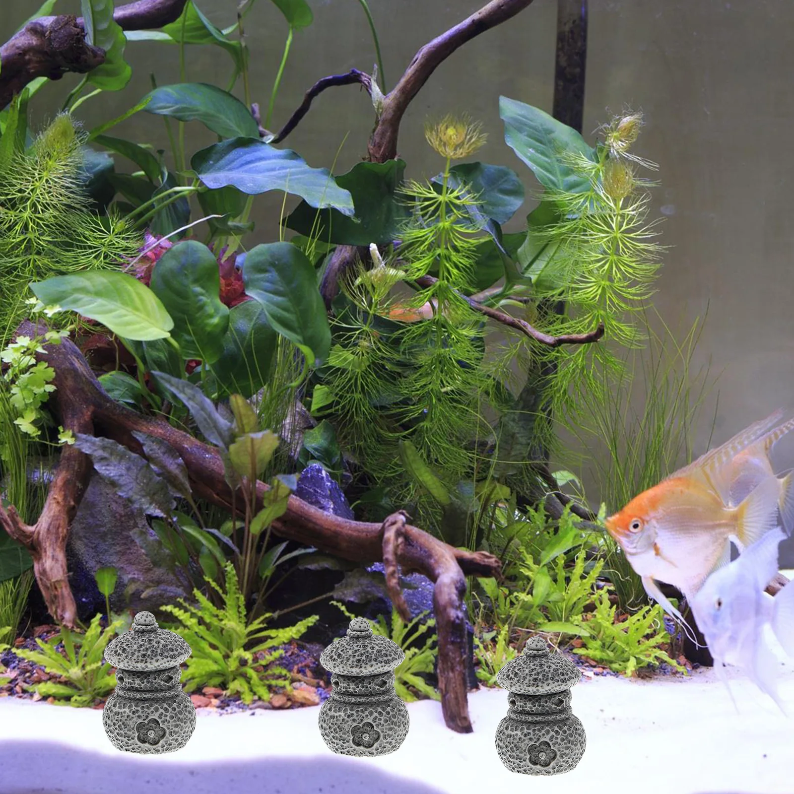 

8Pcs Mini Pagoda Garden Decoration Resin Statue for Succulent Plants Micro Landscape Bonsai Yard Desktop Ornaments Garden Decor