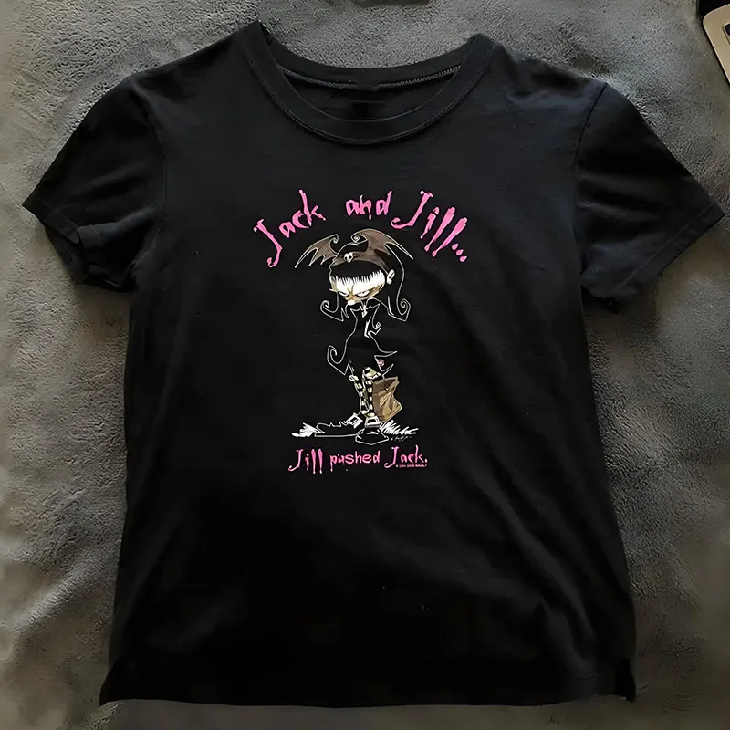 Women star girl Graphic Streetwear Crop Top Aesthetic Goth Harajuku Tee Slim T Shirt Girl Vintage new Summer Y2K Clothes T-shirt