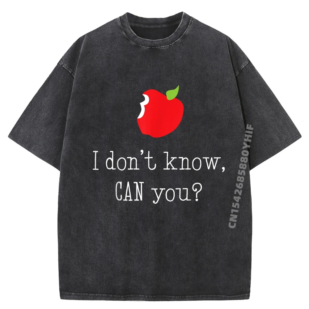 

Рубашка I Don T Know Can You, футболки с графическим рисунком учителя грамматики, уличная одежда из 100% хлопка, винтажная стираная одежда