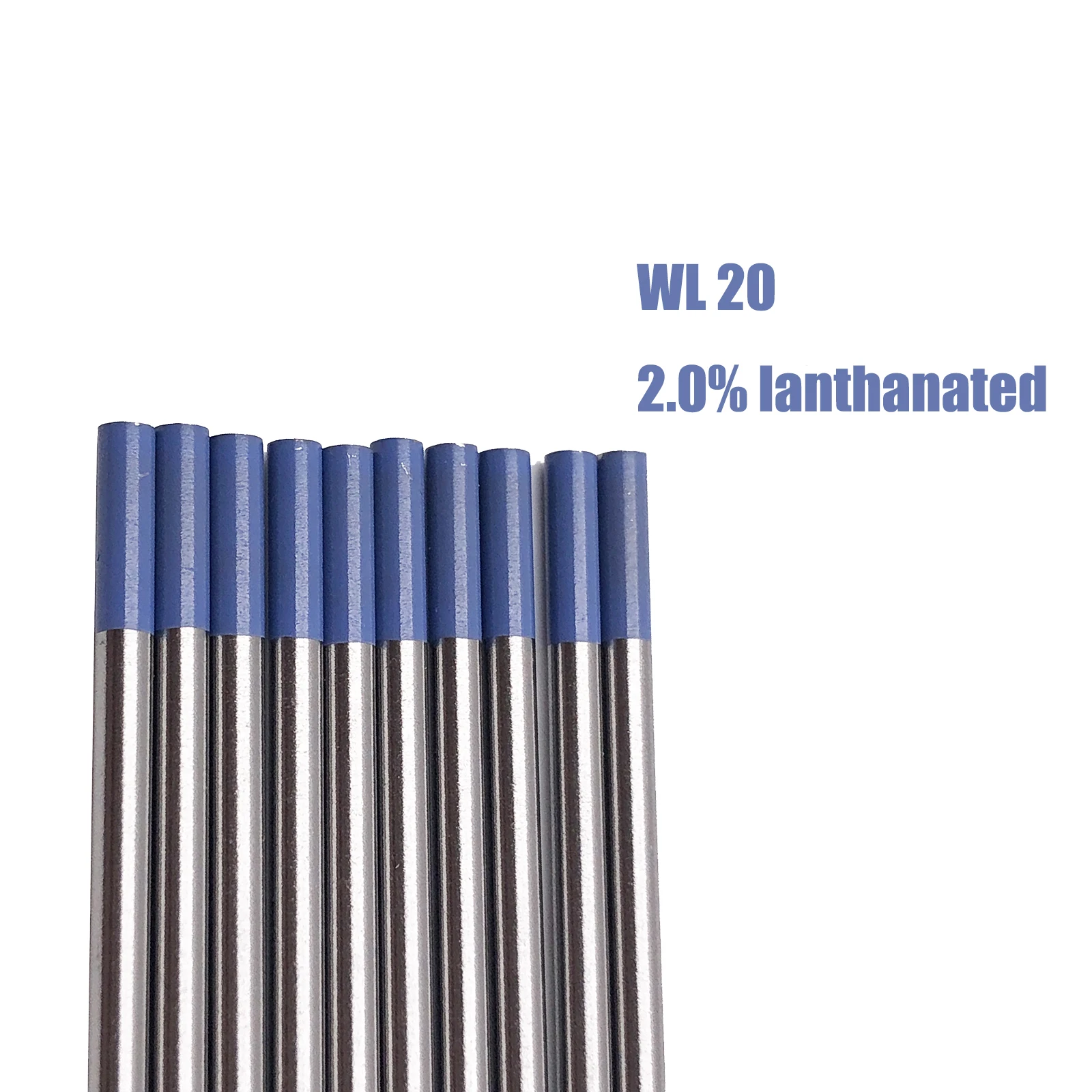 JINSLU WL20 Tungsten Electrode Professional Tig Rod 10pcs for Tig Welding Torch Sky Blue Tip