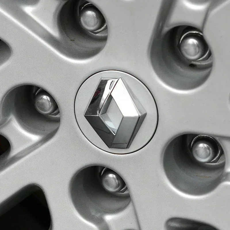 4PCS 57mm 60mm Car Tire Center Hub Cap Logo Sticker Rim Cap Badge For Renault Megane 2 3 Clio 4 Trafic Captur Emblems Kangoo view 5