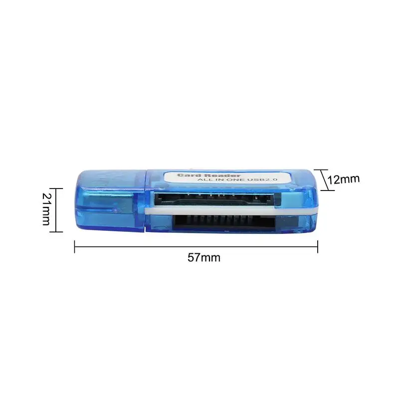 1Pcs Multi All In 1 Usb 2.0 Memory Card Reader Adapter Voor M2 Sd Sdhc Dv Micro Sd Mini sd Tf Kaartlezer Voor Pc