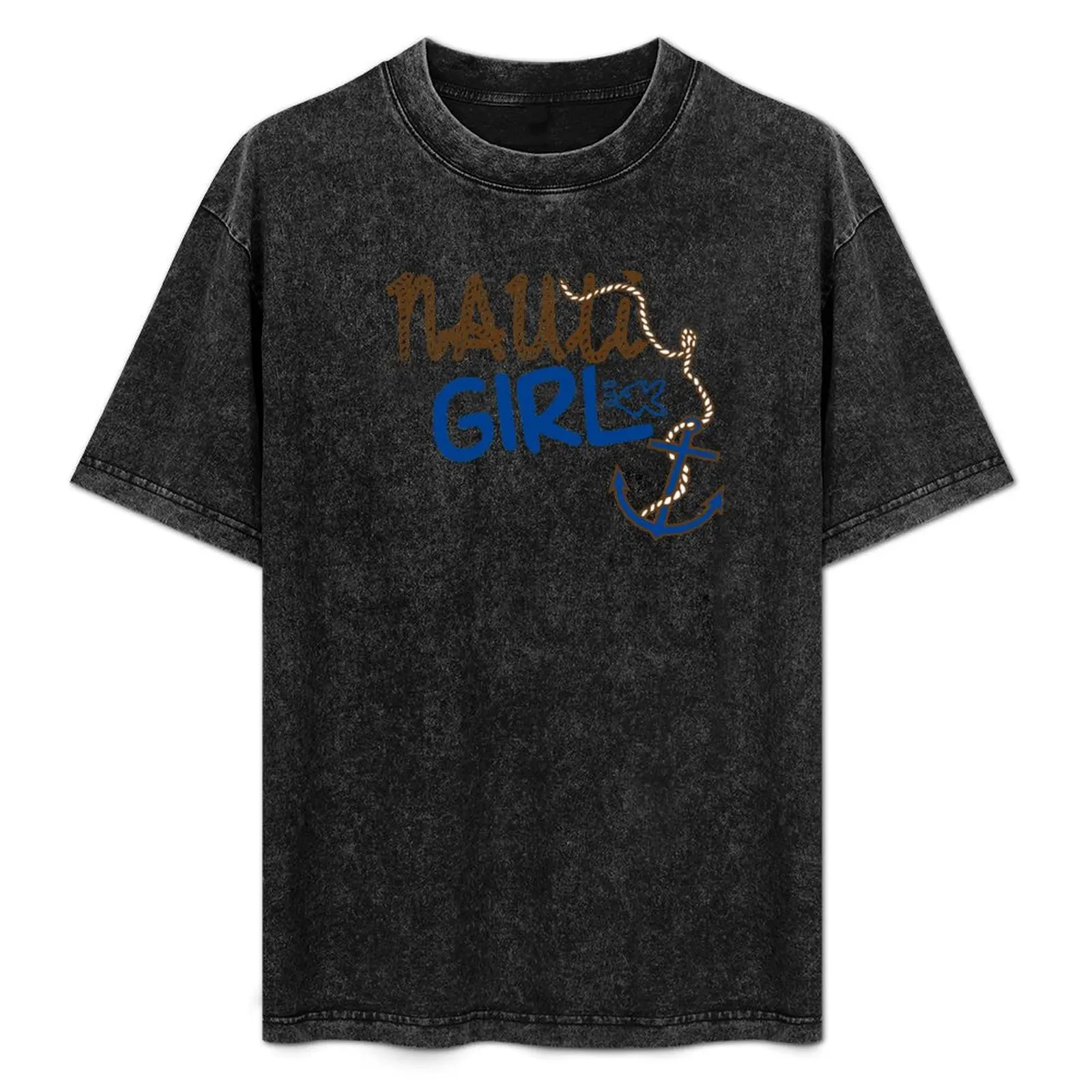 

Nauti Girl Nautical tee T-Shirt Big and Tall Casual T-Shirt