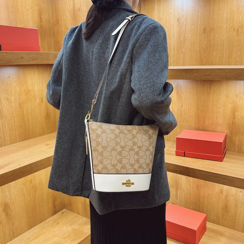 

Элегантная женская кожаная сумка через плечо, классическая роскошная дизайнерская сумка-тоут, модная женская сумка через плечо