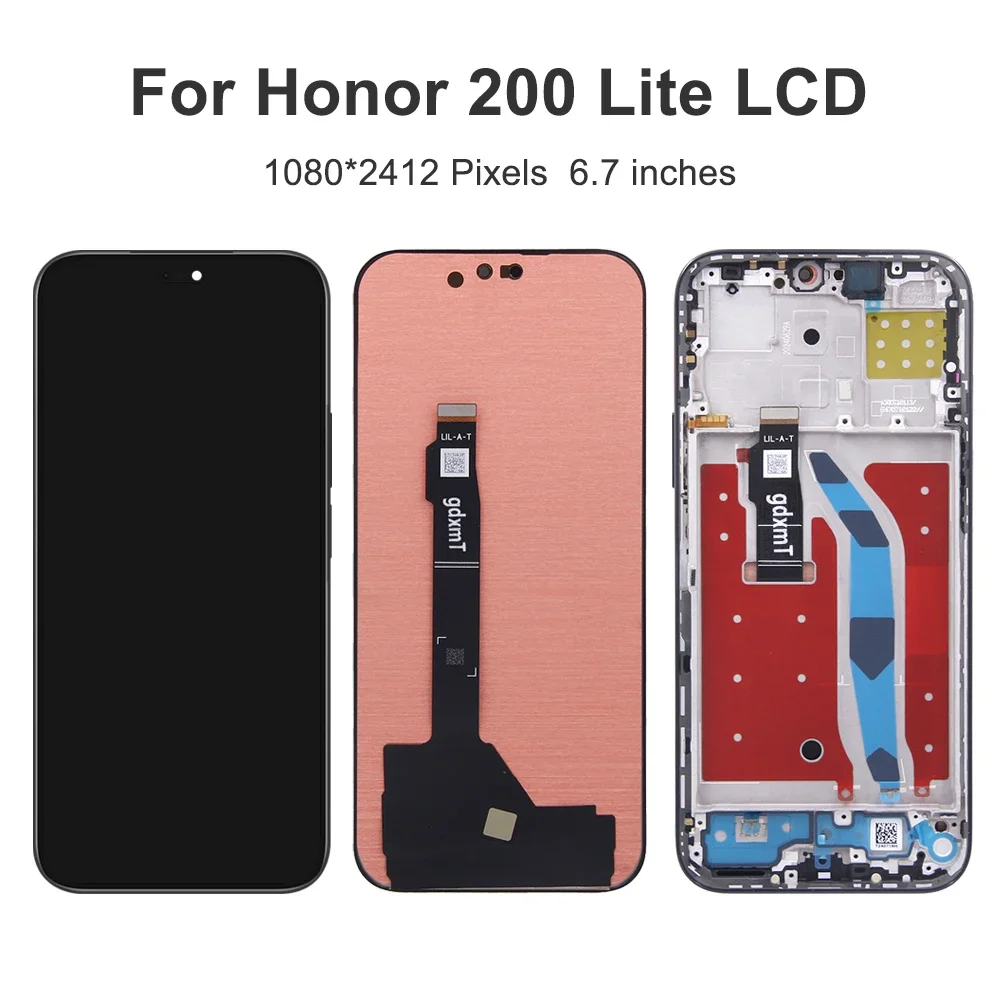 For HUAWEI Honor 200 Lite For Honor200Lite 6.7''LCD Display Touch Screen Digitizer Assembly Replacement