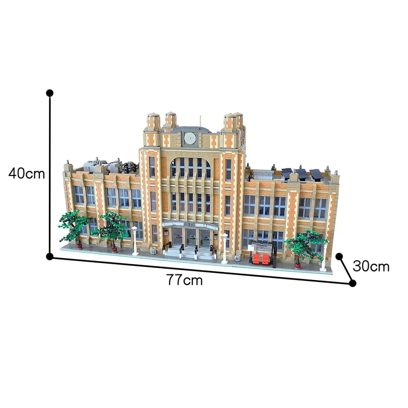 14412PCS City Hot Selling Street View MOC Modular School model DIY creative ideas Child Toy birthday Gift Building blocks bricks