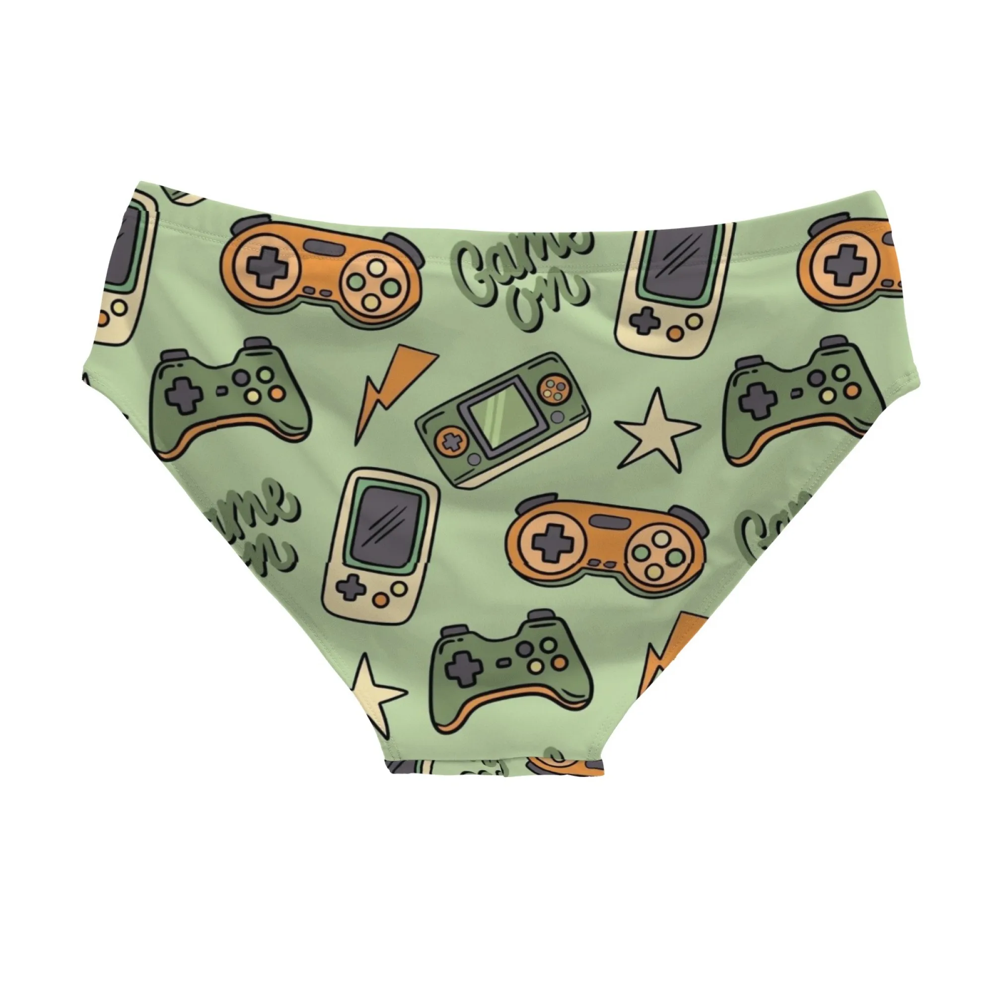 Retro Console Swim Trunks Quick-drying Breathable Non-slip Mens Triangle Swim Trunks Water Sports Surfing Fitness Novel Swimwear
