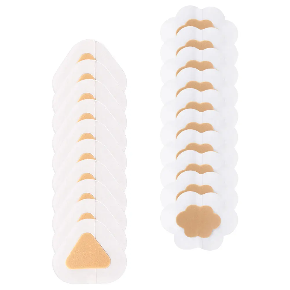 

20pcs Heel Stickers Transparent PE Foam Pads Prevent Blister Rear Foot Protectors Heel Cushions Shoe Inserts Foot Care Tools