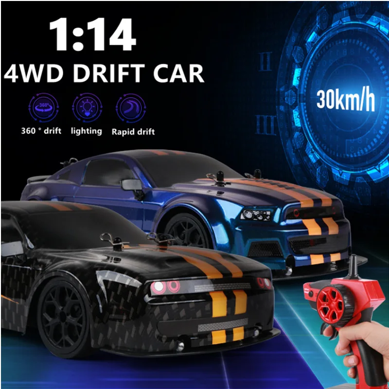 

Радиоуправляемая машина 4wd 2,4g 30 км/ч высокоскоростной гоночный Дрифт Радиоуправляемая машина 1:14 автомобиль с дистанционным управлением игрушки для детей Подарки для детей