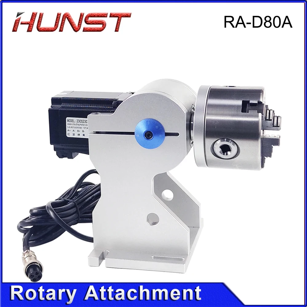 

Hunst Rotary Attachment RA-D80A Rotary Device with Three Chuck +DM5042 Driver for UV CO2 & Fiber Laser Marking Machine