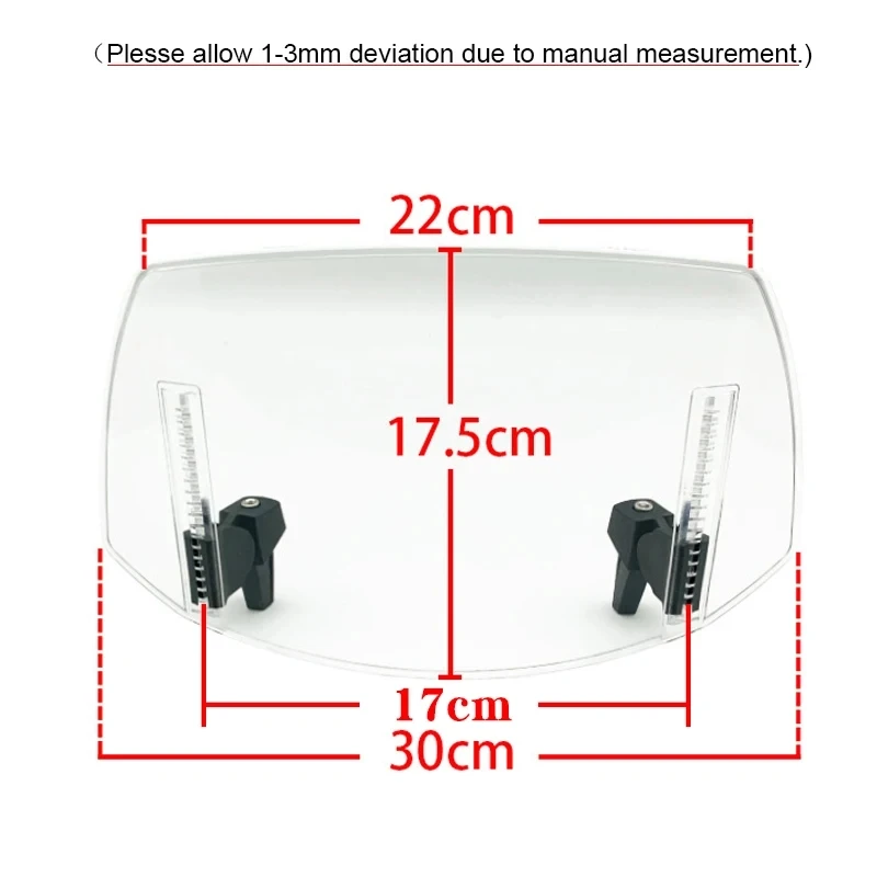 【Perfect fit】 For YAMAHA  125 X-MAX 250 X-MAX 300 X-MAX 400 Motorcycle Windshield Deflector Adjustable Heighten Extension
