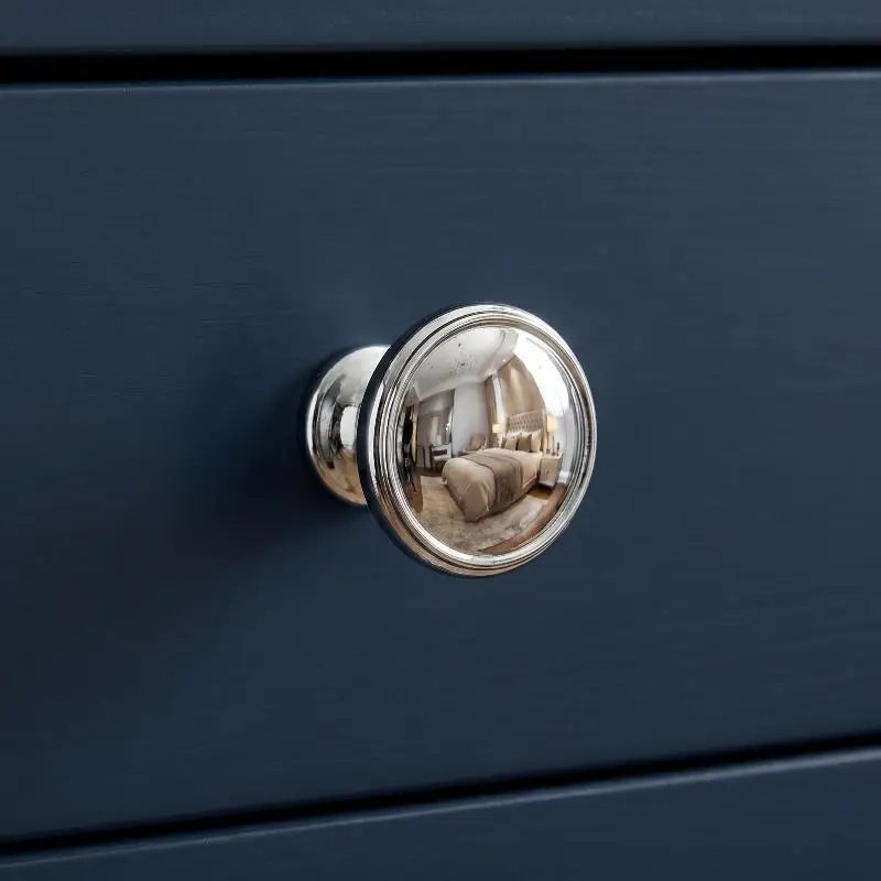 Zinc Alloy French Drawer Knob 1Pcs Single Hole Cabinet Pull Easy to Clean Wardrobe Handle for Home Decor Upgrade