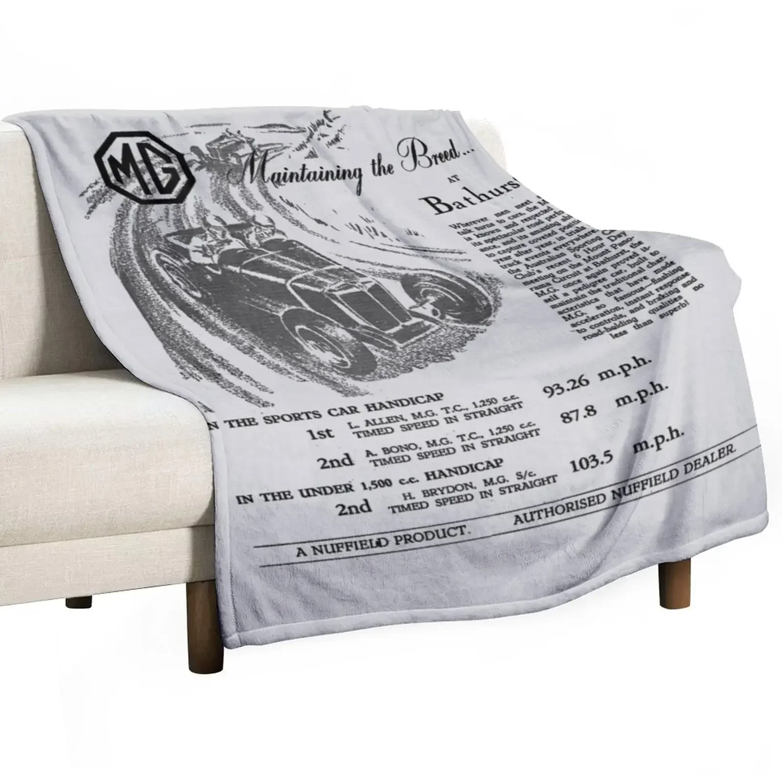 

MG TC - ADVERT Throw Blanket Flannel funny gift Blankets