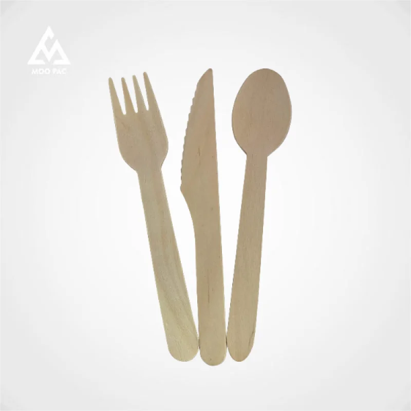 10 00piece.Custom.Disposable Cutlery Sets Compostable Wooden Cornstarch Knife Fork Spoon Cutlery Sets