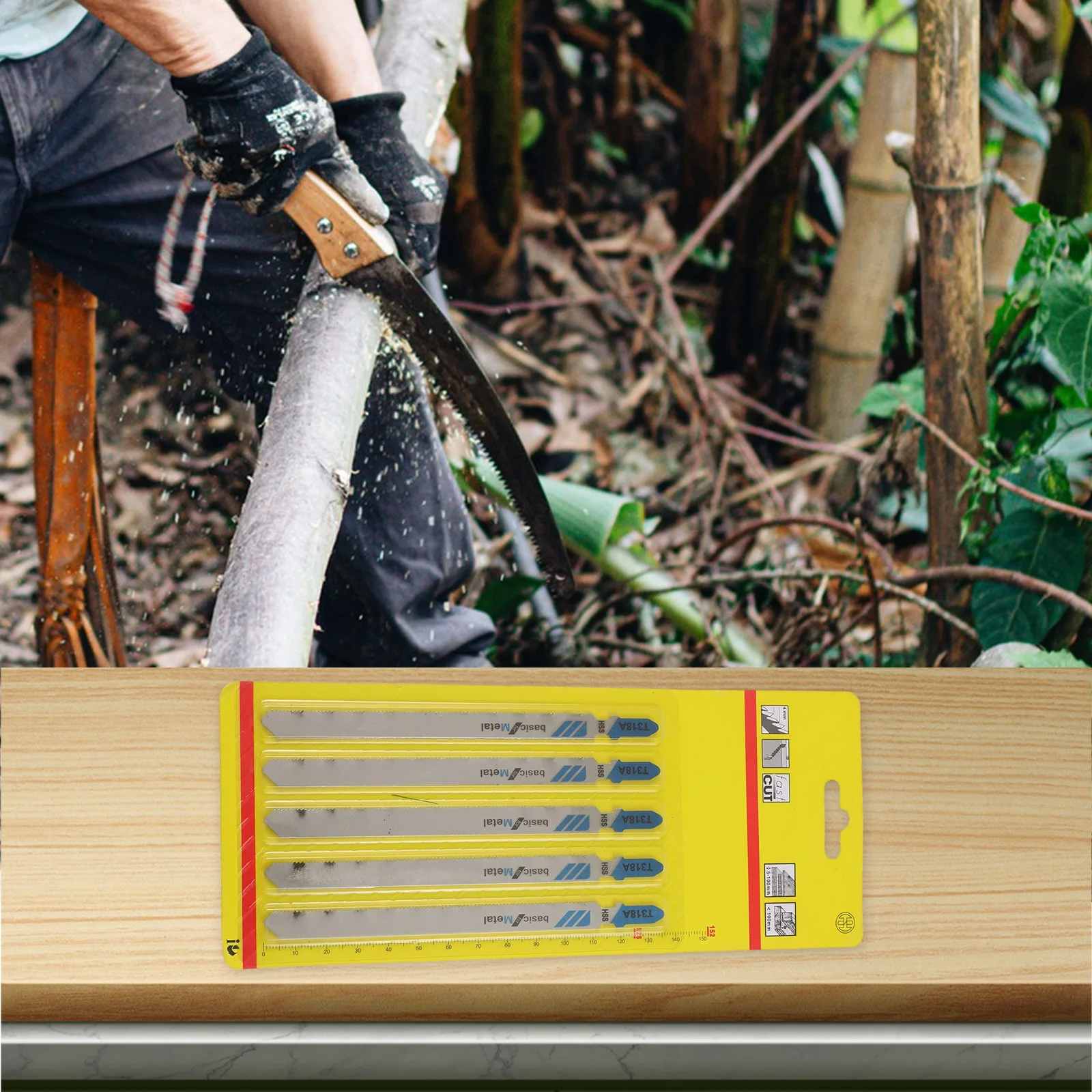 Jigsaw Blade Jigsaw Blades Cutting For Fibreboard Set 132mm Length 5Pcs Accessories HCS Parts Replace Replacement