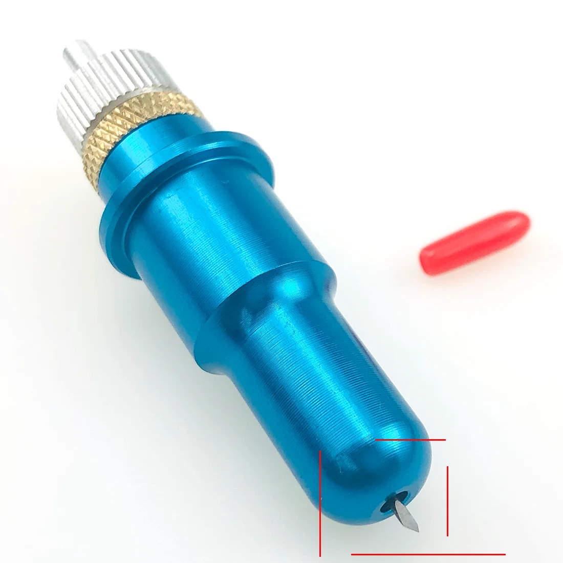 15pcs 45 Degree Fine Point Plotter Blade Vinyl Cutter for Graphtec Silhouette Cameo 3 Portrait 2 + 1pc Blade Holder 14mm Smooth