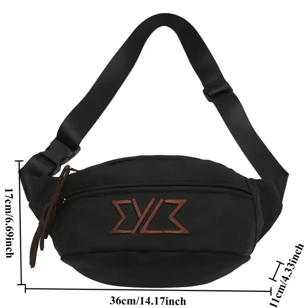 ポータブルカジュアル男性チェストバッグ調節可能なストラップ大容量ナイロンウエストバッグ多機能ジッパー男性クロスボディバッグ女性