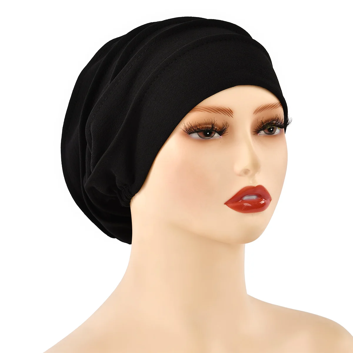 

Hot Cotton Slouch Beanie Muslim Hijab Cap Soft Elastic Chemo Turban Hat For Sensitive Scalp Prayer Islam Turban Bonnet