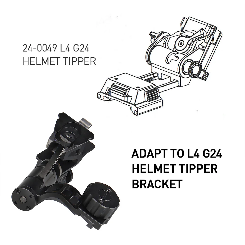 Imagem -03 - Acessórios Hunting Scope Liga de Alumínio Nvm14 Night Vision Adapter Nvm14 Nvg Suporte do Capacete para L4g24 Capacete Dump Truck 240254