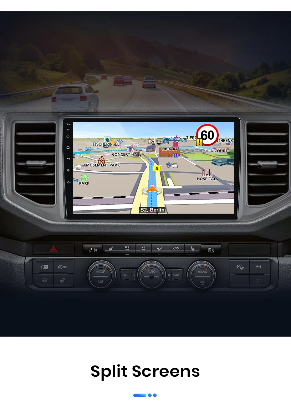 Junsun Autoradio für VW Volkswagen Crafter 2017 2018 2019 2020 2021 CarPlay Android Auto FM RDS DSP BT GPS Navi SWC HD IPS Touchscreen Plug & Play Multimedia-Player Freisprecheinrichtung Original-Autostil-Haupteinheit – Detail 18
