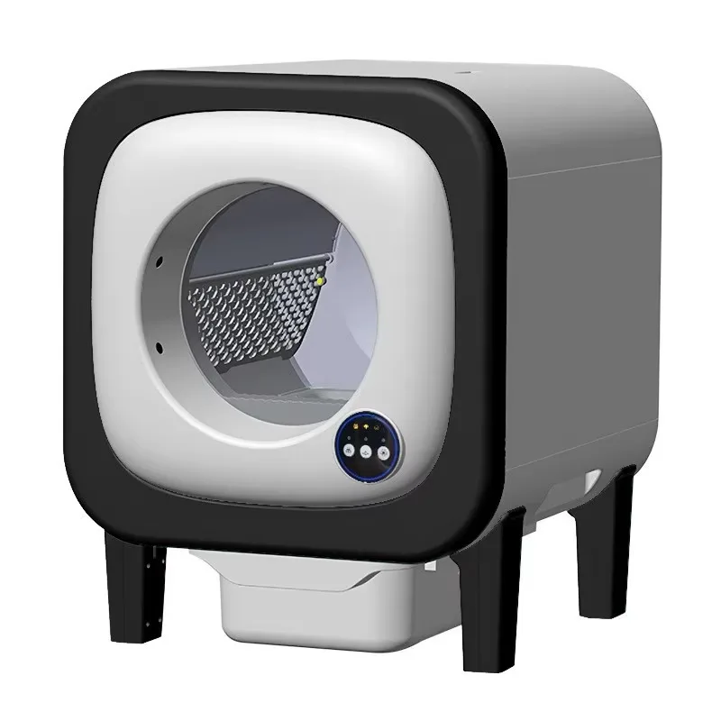 Cross-border Modern Automatic Cat Box One-button Shoveling Fresh Air System Large Capacity Easy Clean