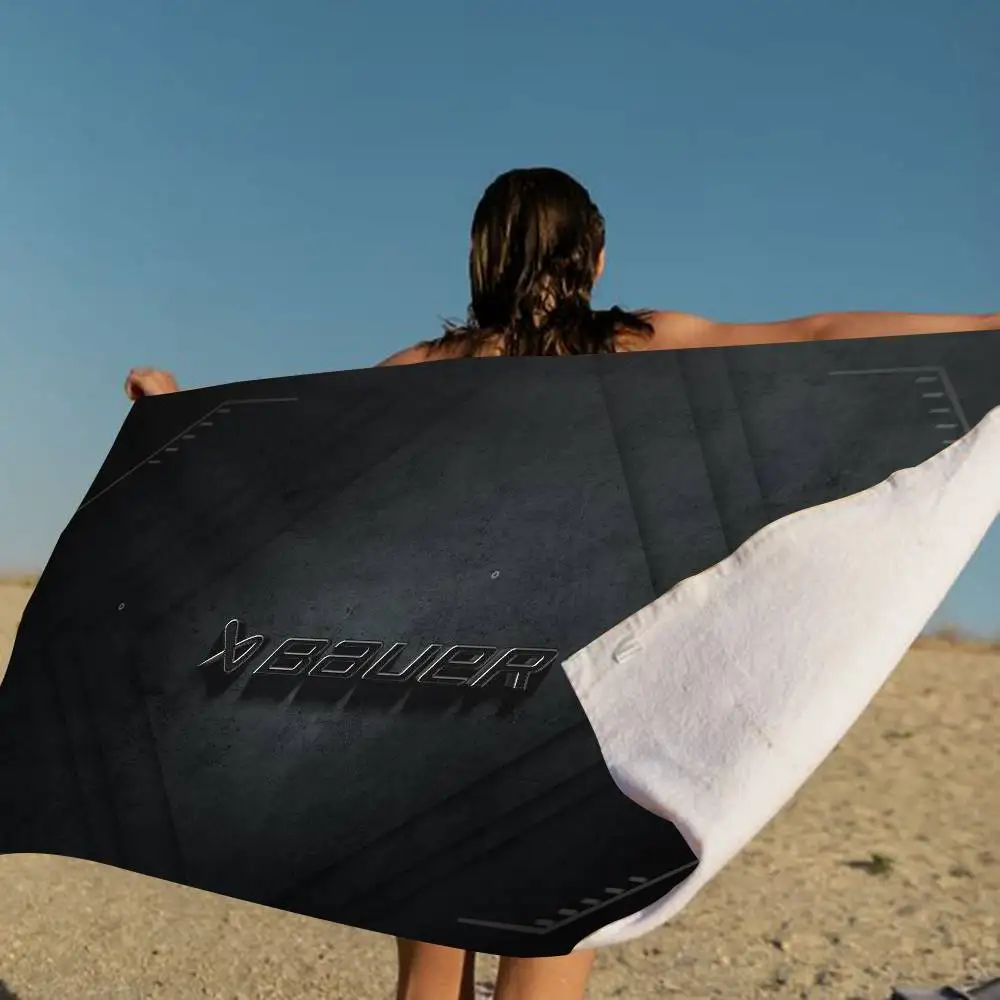 B-Bauer H-Hockey Microfiber Printed Beach Towel Mountain Climbing Yoga Beach Swimming Running Absorbent Soft Towel