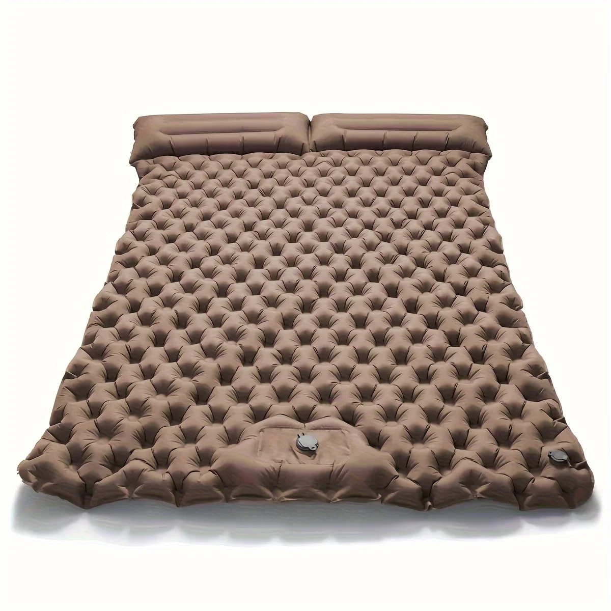 Double Inflatable Mattress with Built-in Pillow Pump Outdoor Sleeping Pad Camping Air Mat for Travel Backpacking Hiking