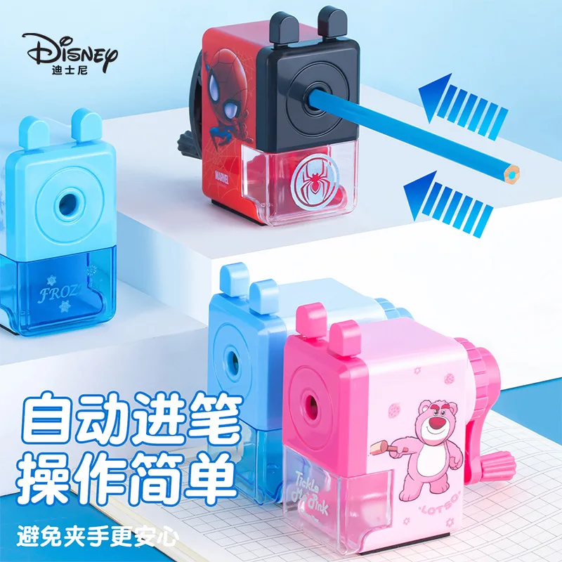 Disney Stitch Manual Operation Pencil Sharpener Safe Student Helical Steel Blade Sharpener for Artists Kid Adult Colored Pencils