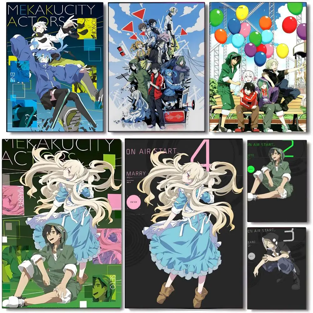 Youth Mystery Anime M-MekakuCity Actors Poster Wall art print art suitable for living room bedroom bar parlor home decor gift
