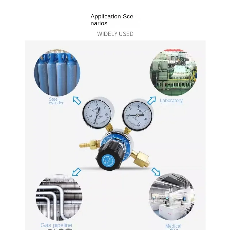 YQAR-8 아르곤 감압 밸브, 가스 실린더 압력 게이지 조절기