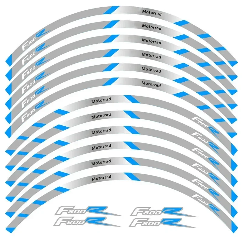 Moto สติกเกอร์รูปลอกตกแต่งวงล้อสำหรับ BMW F800 F800R R ชิ้นส่วนรถจักรยานยนต์